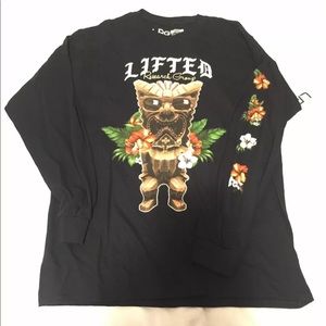 MENS LARGE LRG LIFTED RESEARCH GROUP LONG SLEEVE